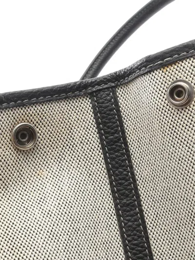 Pre-owned Hermes 2010-2025 Toile And Negonda Garden Party 36 Tote Bag In Brown