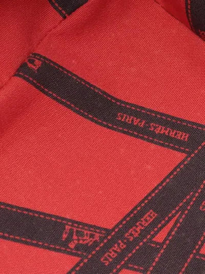 Pre-owned Hermes 2010-2025 Toile And Negonda Garden Party 36 Tote Bag In Brown