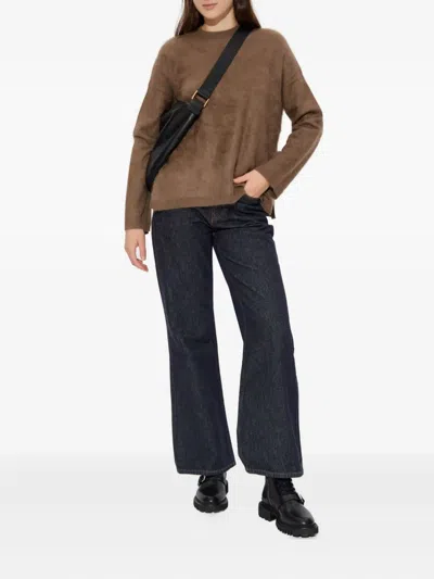 Allsaints Womens Raw Indigo Blu Ember Flared-leg Denim Jeans In Blue