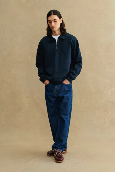 A Days March Drew Half-zip Sweatshirt In Blue
