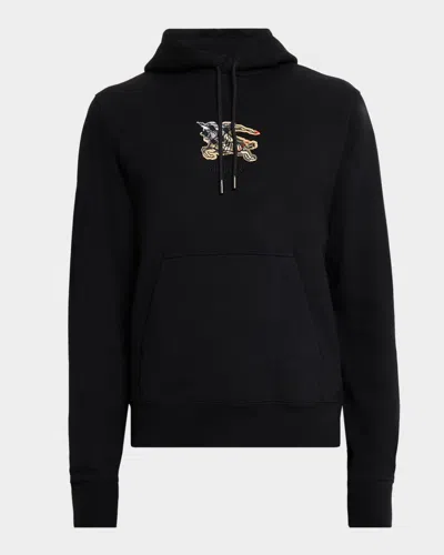 Burberry Simon Hoodie With Front Pocket And Hood In Black