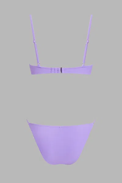 Cupshe Bahamas State Of Mind Nassau Weekend Bikini Set In Purple