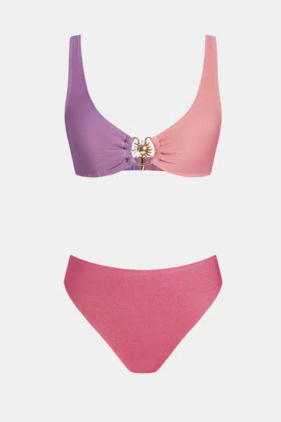 Cupshe Bahamas State Of Mind Lucaya Lights Bikini Set In Pink