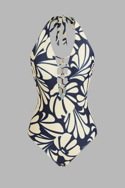 Cupshe Bahamas State Of Mind Hibiscus Picking One-piece Swimsuit In Multi