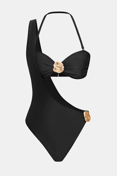 Cupshe Bahamas State Of Mind Abaco Afternoon One-piece Swimsuit In Black