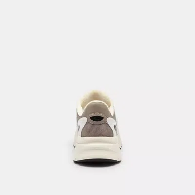 Coach New York Two Tone Mesh And Leather Bolt Sneakers In Multi
