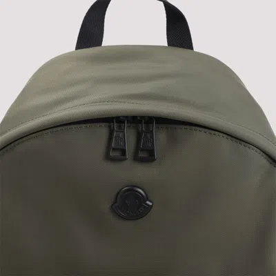 Moncler Pierrick Backpack Adjustable Straps Top Handle In Green