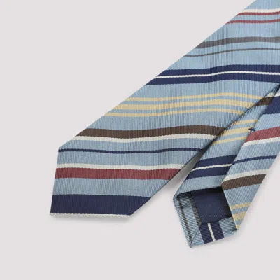 Paul Smith Tie Regular Shape Diagonal Stripe Design In Multi