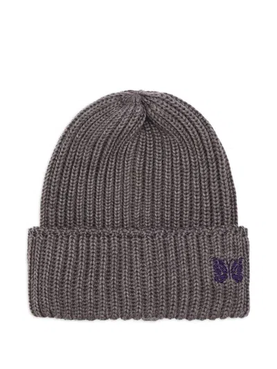 Needles "watch" Merino Wool Cap Accessories In Gray