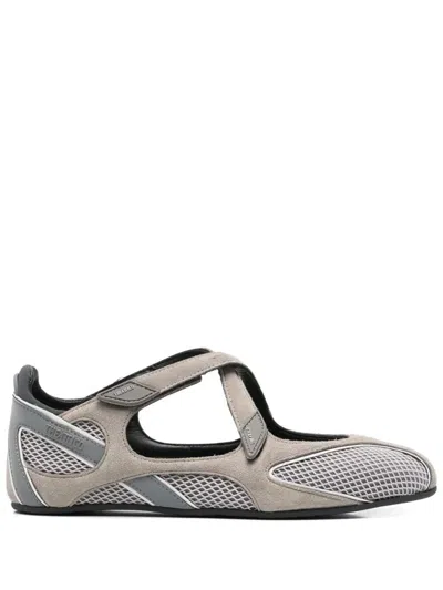 Attico Nomad Ballerina Flat In Gray