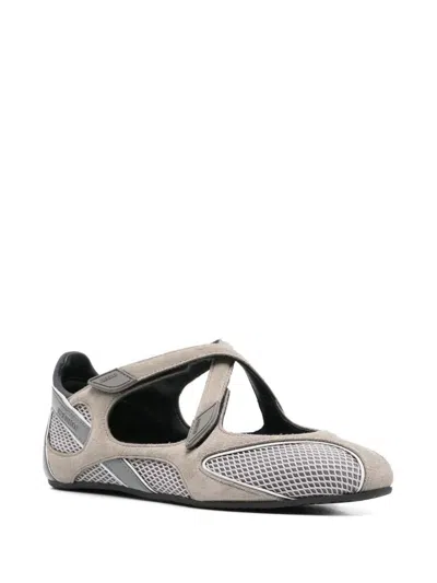 Attico Nomad Ballerina Flat In Gray