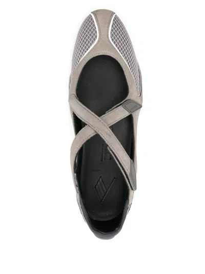 Attico Nomad Ballerina Flat In Gray