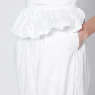 Rotate Birger Christensen Nicola High-waisted Poplin Trousers In White