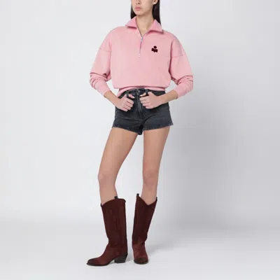 Isabel Marant Étoile Isabel Marant Etoile Pink Ross Cotton Sweatshirt In Pink
