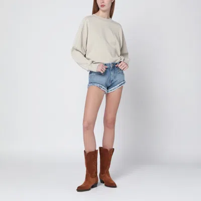 Isabel Marant Étoile Beige Crew-neck Cotton Sweatshirt In Neutral