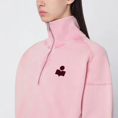 Isabel Marant Étoile Isabel Marant Etoile Pink Ross Cotton Sweatshirt In Pink