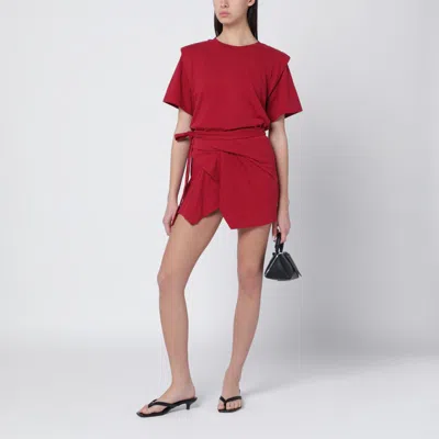 Isabel Marant Cherry-coloured Zelitos Cotton T-shirt Women In Red