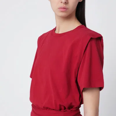 Isabel Marant Cherry-coloured Zelitos Cotton T-shirt Women In Red
