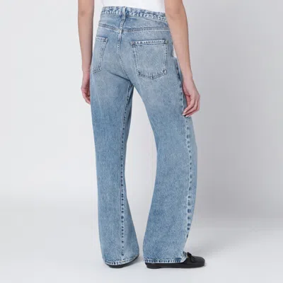 Maison Margiela Blue Jeans With Contrast Pockets In Blue