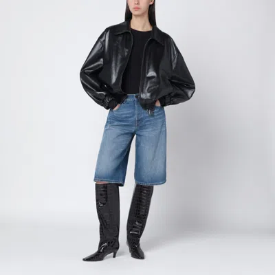 Haikure Blue Becky Bermuda Shorts In Animal Print