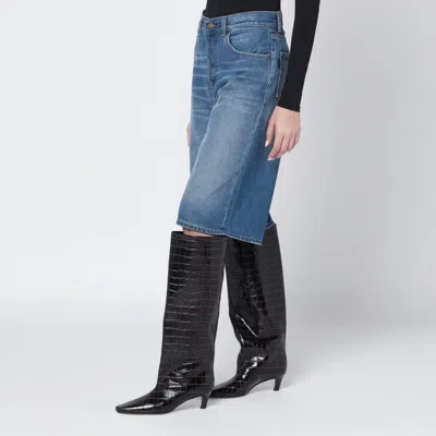 Haikure Blue Becky Bermuda Shorts In Animal Print