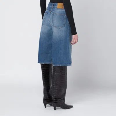 Haikure Blue Becky Bermuda Shorts In Animal Print