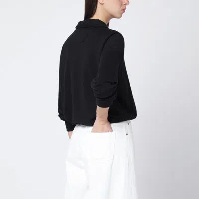 Polo Ralph Lauren Black Zip-up Sweatshirt In Black