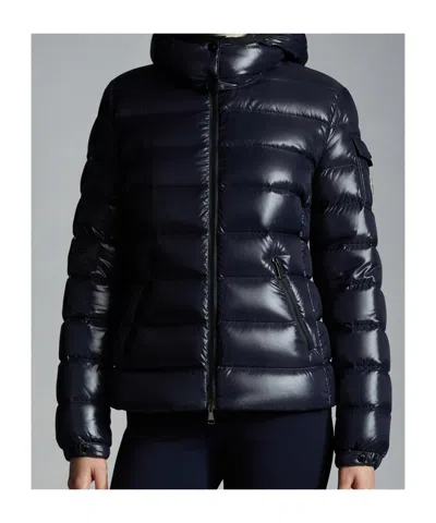 Moncler Dalles Hooded Quilted Padded Shell Down Jacket In Blue