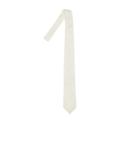 Corneliani Silk Tie In White
