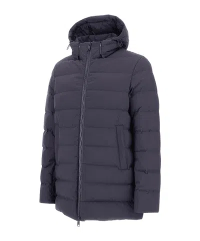 Herno Jacket In 2-layer Windstopper In Blue