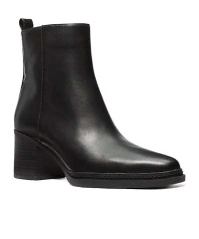 Michael Kors Michael  Lex Heeled Ankle Boots In Black