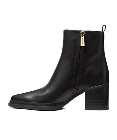 Michael Kors Michael  Lex Heeled Ankle Boots In Black