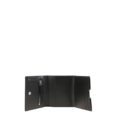 Mm6 Maison Margiela Logo-patch Bi-fold Wallet In Black