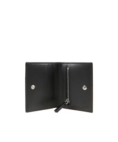 Mm6 Maison Margiela Logo-patch Bi-fold Wallet In Black