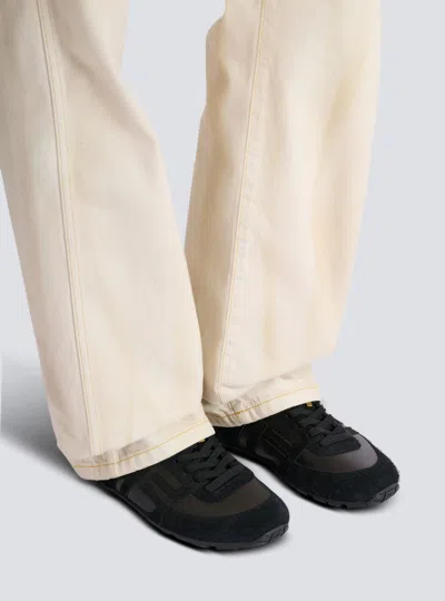 Balmain Logo Panelled Sneakers In Multi