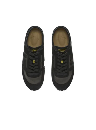 Balmain Logo Panelled Sneakers In Multi
