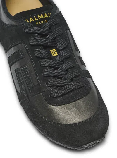 Balmain Logo Panelled Sneakers In Multi