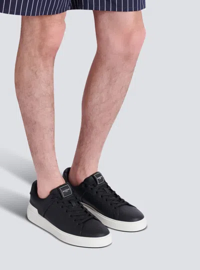 Balmain B-court Low-top Sneaker In Black