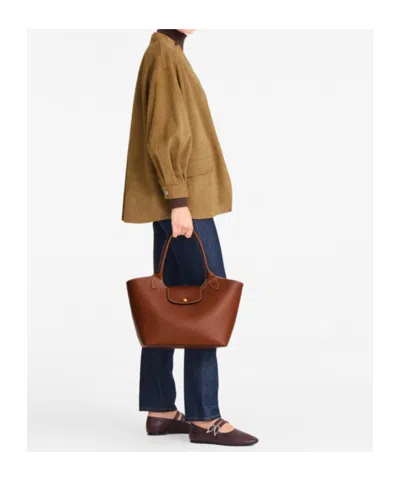 Longchamp Epure Shoulder Bag In Brown