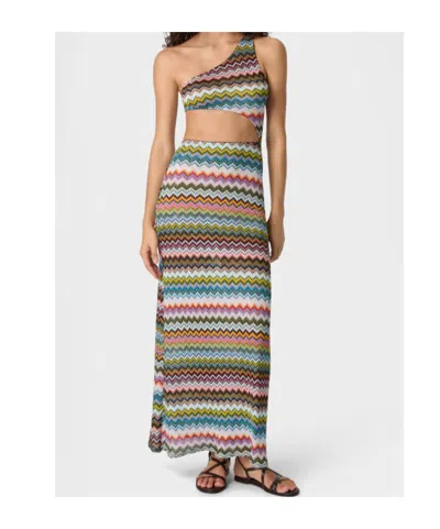 Missoni Knitted Swimwear Cover Up Dresses Multicolor In Multi
