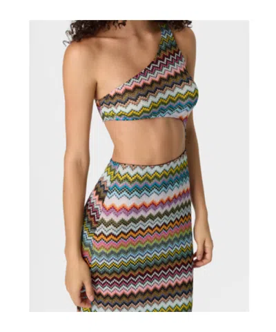 Missoni Knitted Swimwear Cover Up Dresses Multicolor In Multi