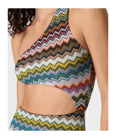 Missoni Knitted Swimwear Cover Up Dresses Multicolor In Multi