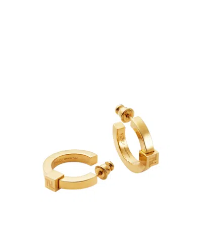 Fendi Forever Gold-coloured Earrings In Gold
