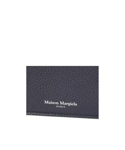 Maison Margiela Four-needle Stitch Wallet In Black