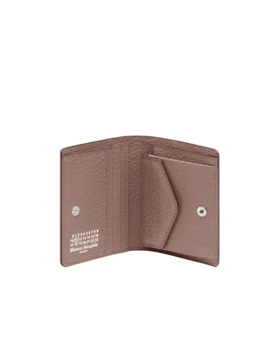 Maison Margiela Four Stitches Pocket Cardholder In Pink