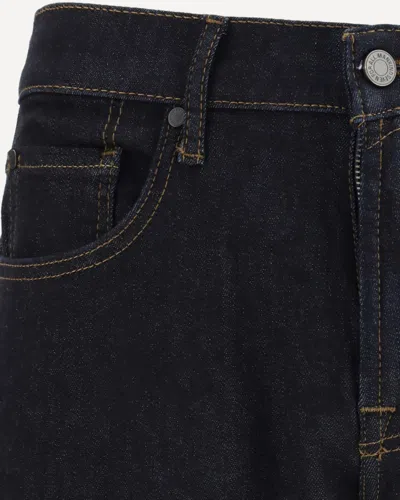 7 For All Mankind Super Rinse Straight Jeans In Black