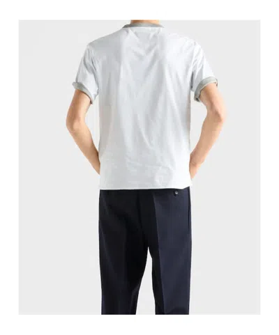 Prada Reversible Cotton T-shirt In Gray