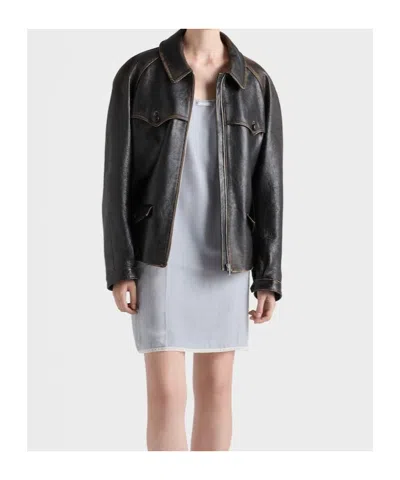 Prada Slipkleid Aus Samt In Blue