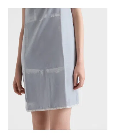 Prada Slipkleid Aus Samt In Blue