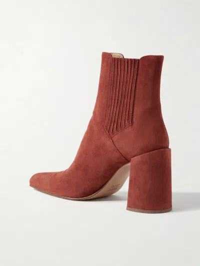 Gabriela Hearst 91mm Luke Suede Ankle Boot In Brown